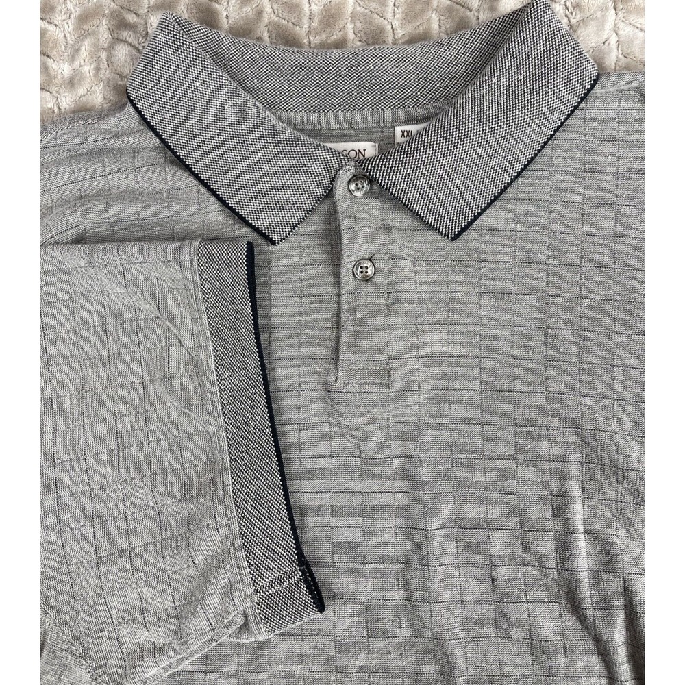Hudson‎ River Heritage Classics Polo Shirt Men's 2XL XXL Short Sleeve Striped